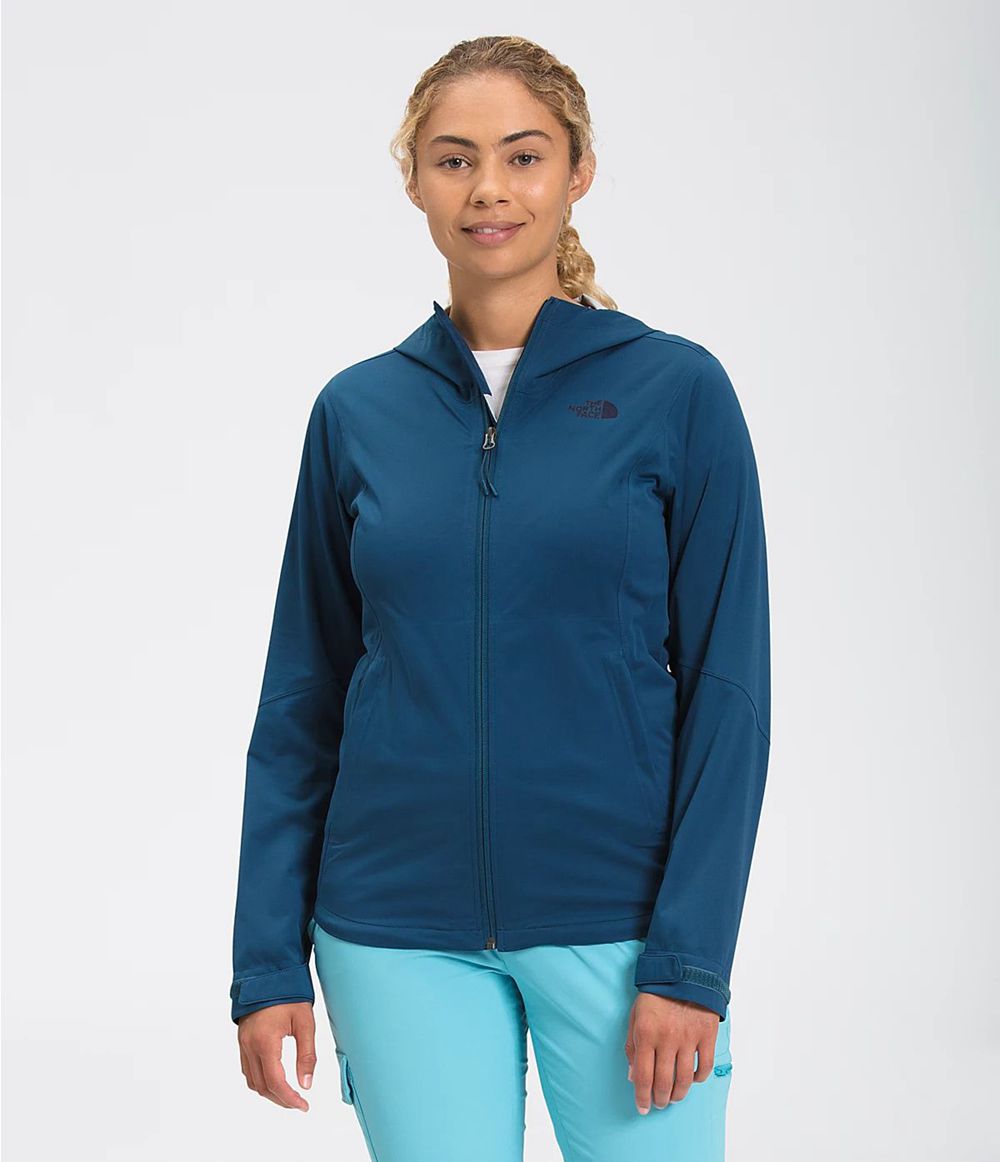 The North Face Allproof Stretch Wasserdichte Jacken Damen - Blau CH-861XCIE